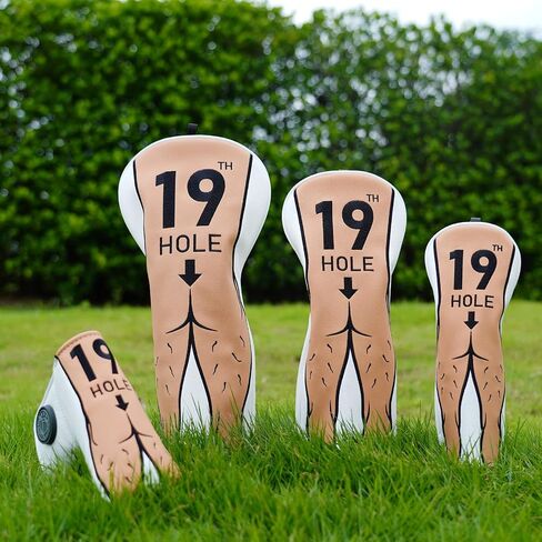 Magnetic Golf Headcover Funny Driver Headcover, 19th Hole Golf Club Head Cover for Woods and Driver Gag Golf Gift in Kuwait
