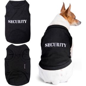 Parisian Pet Dog Cat Security Tee Shirt Embroidered T-Shirt, XL