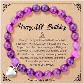 Ralukiia Happy 55th Birthday Jewelry Gift for a Woman Turning 55, 55 Year Old Birthday Bracelet Gifts for Mom Grandma Daughter Sister Aunt Wife Friends