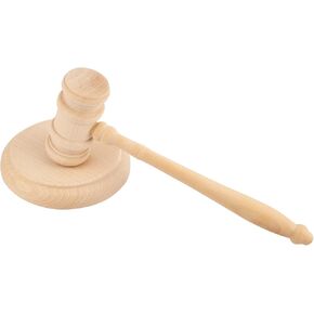 RP Remarkable Power, Black Gavel and Block Set Handcrafted Wood Gavel and Round Hammer Sound Block for Judge Auction Court in Kuwait