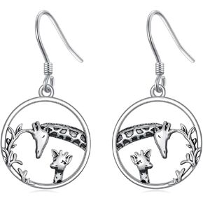 s925 Sterling Silver Bee/Elephant/Butterfly/Dragonfly/Bird/Panda/Axolotl Dangle Drop Earrings for Women Girls Jewelry Christmas Birthday Animal Lovers Gifts