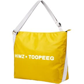 HIMZ WARRIOR Gym Totes Bag Large Sports Bag Shoulder with Laptop Bag for Work Diaper Bags for Mummy Shopping Traveling Yellow