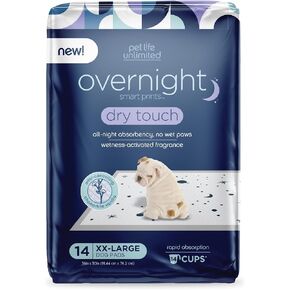 Pet Life Unlimited Smart Prints XXL Overnight Puppy Pads |Dog Pads| Training Pads| All Night Protection | Odor Controlling Fragrance | Super Absorbent | Leak Proof | Made in USA | 30" x 36" | 28 Count