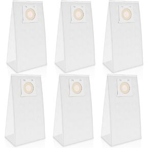 6 Pack 53292 Sears Style Q/C HEPA Cloth Vacuum Bags for Kenmore Canister 5055, 50557, 50558, 53291, 21814, 81214,BC3005, BC7005, Replace Part 20-53292, 20-50410