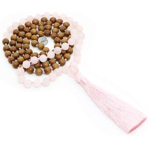 Premium Mala Beads Necklace - 8mm Mala Necklace - Japa Mala - 108 Mala Necklace for Meditation - Mantra Meditation Necklace - Birthstone Necklace