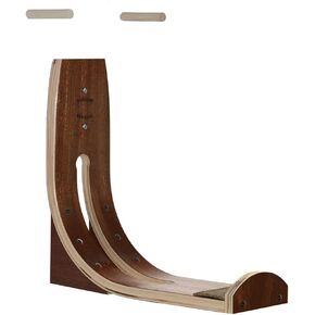 Vertical wood surfboard wall display rack