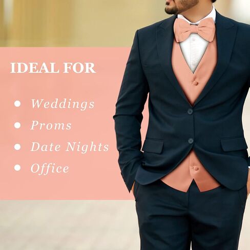Exclusive Distributor Men's 2pc Solid Tuxedo Vest Formal Vest Suit Vest Casual Vest Waistcoat Vest Prom Vest Wedding Vest Necktie Bowtie Handkerchief Turquoise Extra Large in Saudi Arabia
