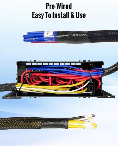 12V Fuse Relay Box Waterproof, 6 Relay Slots and 6 ATC/ATO Blade Fuse Holder, with 5Pcs 5-Pin 80A Relays & 1Pc 4-Pin 40A Relay & 6 Fuses, Relay Fuse Block for Car Truck Marine Boat in Kuwait
