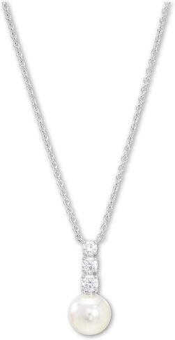 NADRI Pearl Drop Necklace - Necklaces for Women, Pearl Necklace in Gifts for Women With Extender, Small Pearl Necklace in Pearl Jewelry in Saudi Arabia
