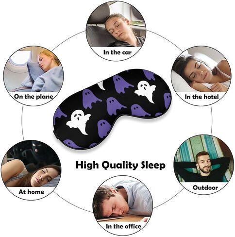 Cute Penguin Face Sleep Mask Blindfold Animal Head Adjustable Super-Smooth Soft Eye Mask Cover for Men Women Travel and Nap in Saudi Arabia