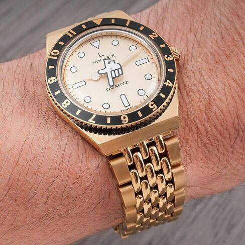 StrapHabit Watch Bracelet for Q Timex Band Replacement fits 36mm, 38mm, 40mm, M79, GMT, Chronograph - TQ18 Quick Release Beads of Rice Bracelet Strap - Stainless Steel Vintage BOR 18mm in Saudi Arabia