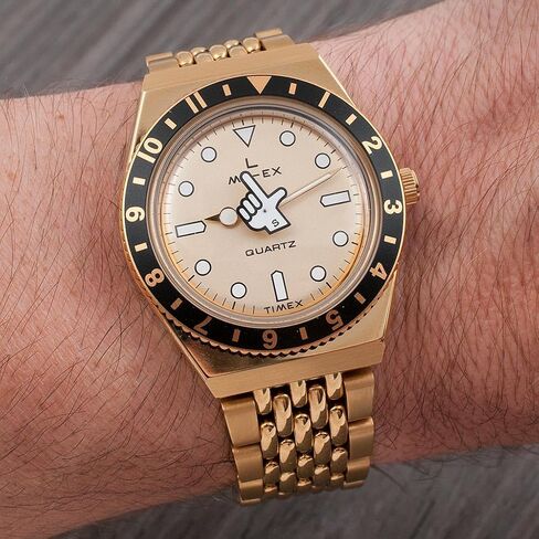 StrapHabit Watch Bracelet for Q Timex Band Replacement fits 36mm, 38mm, 40mm, M79, GMT, Chronograph - TQ18 Quick Release Beads of Rice Bracelet Strap - Stainless Steel Vintage BOR 18mm in Saudi Arabia
