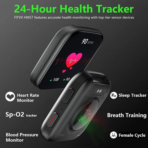FITVII Health & Fitness Tracker 2024 (Answer/Make Calls), Smart Watch with 24/7 Heart Rate and Blood Pressure, Sleep Tracking, Blood Oxygen Monitor, 120+ Sport Mode Waterproof Activity Tracker in Saudi Arabia