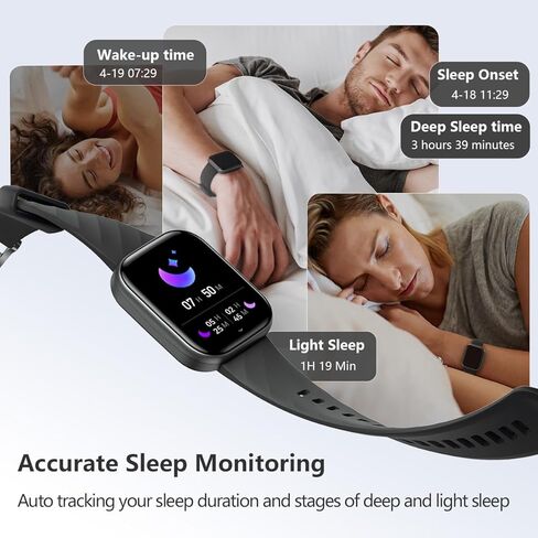 FITVII Health & Fitness Tracker 2024 (Answer/Make Calls), Smart Watch with 24/7 Heart Rate and Blood Pressure, Sleep Tracking, Blood Oxygen Monitor, 120+ Sport Mode Waterproof Activity Tracker in Saudi Arabia