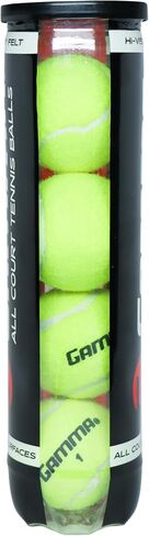 GAMMA Sports 4-ball Can, Pressurized Tennis Balls, Professional, Recreational, Practice, Tournament, Outdoor/Indoor, Increased Durability, Enhanced Visibility in Saudi Arabia