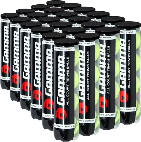 GAMMA Sports 4-ball Can, Pressurized Tennis Balls, Professional, Recreational, Practice, Tournament, Outdoor/Indoor, Increased Durability, Enhanced Visibility in Saudi Arabia