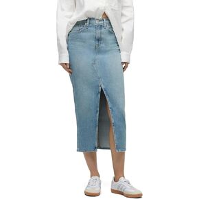 Hudson Jeans Women's Reconstructed Midi Skirt, Offshore, 25