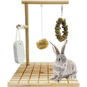 Hamiledyi Rabbit Wood Scratching Board, Bunny Claws Teeth Care Pads, Rabbit Feet Grinding Mat Small Animals Play Chew Toys for Chinchilla Guinea Pigs Hedgehog Hamster in Kuwait