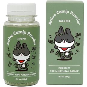 JAYU PET Cat Holic Ball and Spray - Handmade Kicker Ball Silvervine Inside (2.7 inch) & High Potency Essential Catnip Spray (1fl oz) for Indoor Cats and Kittens, Relieves Stress, Calming, Exercise