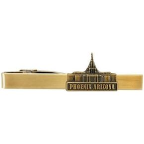 Lifebeats San Diego California Temple, Antique Gold Temple Tieclip by Ringmasters