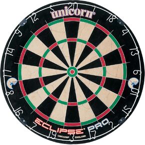 لوحات رمي ​​السهام ذات أطراف فولاذية ذات شعيرات من Eclipse Pro & Ultra Championship Edition - سلك رفيع للغاية - نقطة بولس خالية من الدبابيس - منطقة الهدف المتزايدة - سيزال ممتاز ذاتي المعالجة - حلقة أرقام قابلة للتدوير عالية الرؤية in Kuwait