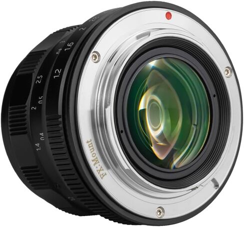 Brightin Star 35mm F1.2 MF APS-C Manual Focus Prime Lens for Fujifilm XF-Mount Mirrorless Cameras, Large Aperture Fixed Lens, Fit for XT5, XT4, XT30, XPRO3/2, XT200, XS10, XA7, XE4, XH1(Silver) in Kuwait