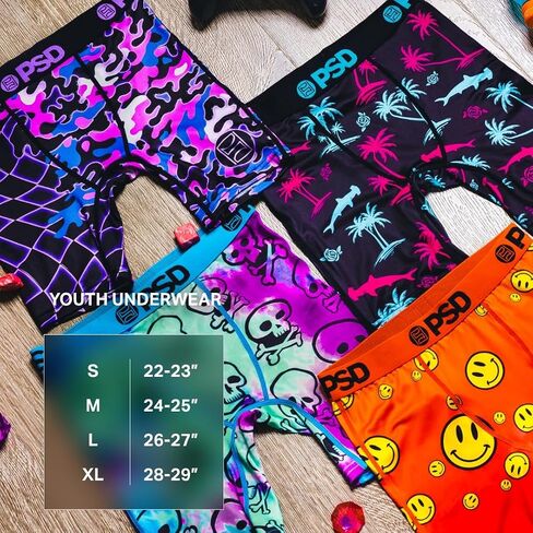 بوكسر PSD للأولاد Graffiti Street 2Pk، متعدد الألوان، M in Kuwait