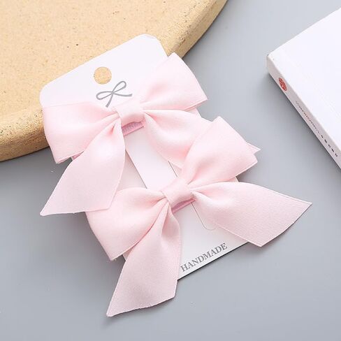 Baby Girls Pink Strawberry Hair Bow Clip Alligator Pink Bow Hair Clip for Toddlers Little Girls Kids 2 Pack ZFJ42 (Strawberry Pattern) in Saudi Arabia