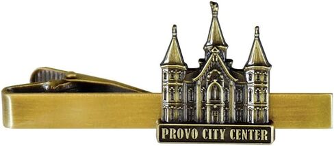 Lifebeats San Diego California Temple, Antique Gold Temple Tieclip by Ringmasters in Kuwait