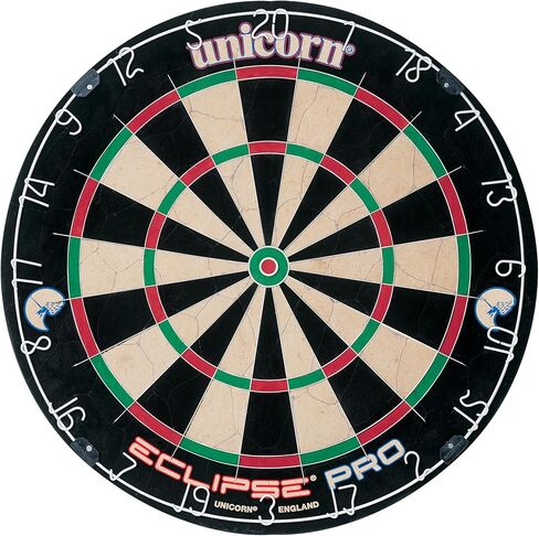 لوحات رمي ​​السهام ذات أطراف فولاذية ذات شعيرات من Eclipse Pro & Ultra Championship Edition - سلك رفيع للغاية - نقطة بولس خالية من الدبابيس - منطقة الهدف المتزايدة - سيزال ممتاز ذاتي المعالجة - حلقة أرقام قابلة للتدوير عالية الرؤية in Kuwait