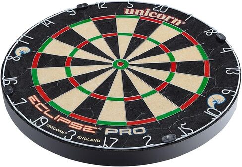 لوحات رمي ​​السهام ذات أطراف فولاذية ذات شعيرات من Eclipse Pro & Ultra Championship Edition - سلك رفيع للغاية - نقطة بولس خالية من الدبابيس - منطقة الهدف المتزايدة - سيزال ممتاز ذاتي المعالجة - حلقة أرقام قابلة للتدوير عالية الرؤية in Kuwait