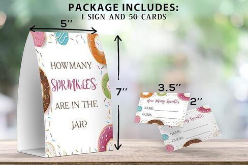 How Many Candies Are In The Jar, Baby Shower Games, Baby Shower Decorations - One Sign and 50 Cards(MANY011) in Saudi Arabia