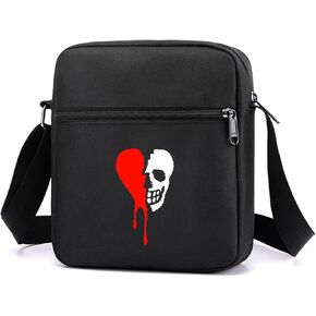Gothic Crossbody Bag Mini Messenger Bags Goth purse With Adjustable Straps in Saudi Arabia