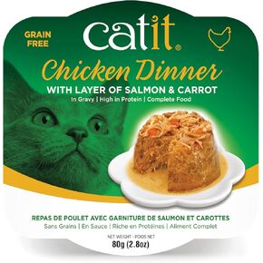 Catit Chicken Dinner with Tilapia & Green Beans – Hydrating and Healthy Wet Cat Food for Cats of All Ages