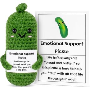 Funny Positive Burger, Emotional Support Hamburger, Cute Crochet Potato Partner Toy with Positive Card Cheer Up Funny Gag Gifts for Best Friend Birthday Housewarming Women Teacher Fall (Burger)
