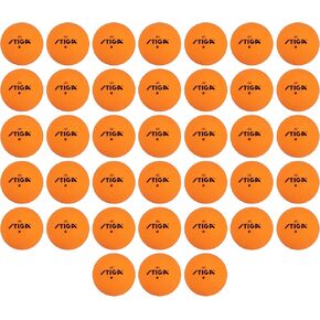 STIGA Ping Pong Balls – 38pk White or Orange 1-Star Table Tennis Balls, Official Size 40mm ABS Balls, Ultimate Durability for Indoor/Outdoor Ping Pong Tables