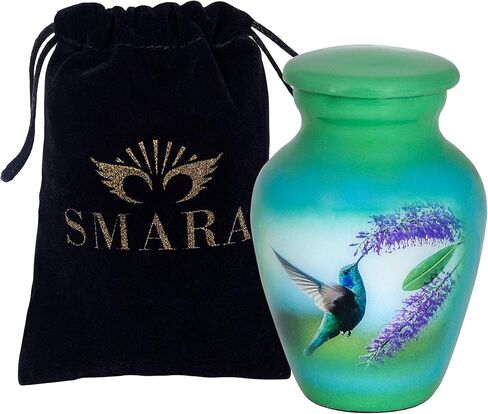 SMARA Small Keepsake Cremation Urn with Velvet Case | Choose from Unique Colors | Lovely Sharing Mini Metal Token for Human Ashes or Pet. (Lighthouse, Keepsake) Multicolor SN16112102 in Saudi Arabia