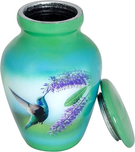 SMARA Small Keepsake Cremation Urn with Velvet Case | Choose from Unique Colors | Lovely Sharing Mini Metal Token for Human Ashes or Pet. (Lighthouse, Keepsake) Multicolor SN16112102 in Saudi Arabia