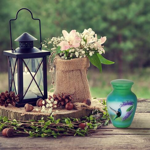 SMARA Small Keepsake Cremation Urn with Velvet Case | Choose from Unique Colors | Lovely Sharing Mini Metal Token for Human Ashes or Pet. (Lighthouse, Keepsake) Multicolor SN16112102 in Saudi Arabia