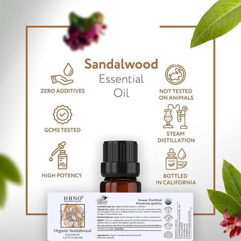 زيت عشبة الليمون العطري العضوي من HBNO - حجم كبير 4 أونصة (120 مل) - زيت عشبة الليمون العطري العضوي المعتمد من وزارة الزراعة الأمريكية، مقطر بالبخار للعلاج بالروائح العطرية، وصناعة الصابون، DIY، موزع الروائح in Kuwait
