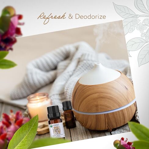 زيت عشبة الليمون العطري العضوي من HBNO - حجم كبير 4 أونصة (120 مل) - زيت عشبة الليمون العطري العضوي المعتمد من وزارة الزراعة الأمريكية، مقطر بالبخار للعلاج بالروائح العطرية، وصناعة الصابون، DIY، موزع الروائح in Kuwait