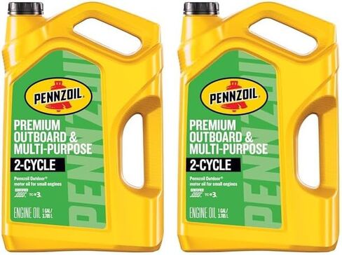 Pennzoil Outdoor Premium Outboard & Multi-Purpose 2 Cycle Engine Oil, 1 Gallon (3-Pack) in Saudi Arabia