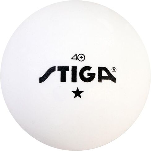 STIGA Ping Pong Balls – 38pk White or Orange 1-Star Table Tennis Balls, Official Size 40mm ABS Balls, Ultimate Durability for Indoor/Outdoor Ping Pong Tables in Saudi Arabia