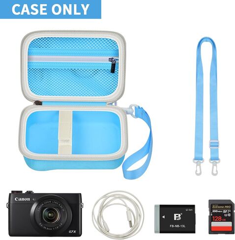 حقيبة كاميرا رقمية فورية للأطفال متوافقة مع كاميرا VTech KidiZoom PrintCam/Creator وورق إعادة تعبئة الطباعة الحرارية، حقيبة تخزين محمولة للسفر مع ملحقات وحزام كتف - وردي in Kuwait