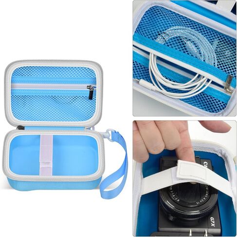 حقيبة كاميرا رقمية فورية للأطفال متوافقة مع كاميرا VTech KidiZoom PrintCam/Creator وورق إعادة تعبئة الطباعة الحرارية، حقيبة تخزين محمولة للسفر مع ملحقات وحزام كتف - وردي in Kuwait