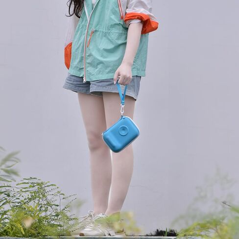 حقيبة كاميرا رقمية فورية للأطفال متوافقة مع كاميرا VTech KidiZoom PrintCam/Creator وورق إعادة تعبئة الطباعة الحرارية، حقيبة تخزين محمولة للسفر مع ملحقات وحزام كتف - وردي in Kuwait