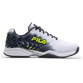 Fila Mens Volley Zone Pbf, Color: Wht/Blk/Sfty, Size: 10.5 (1PM01793-115-10.5)