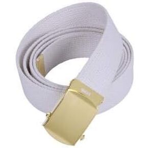Rothco Plus Military Web Belts, Olive Drab - Chrome, 54"