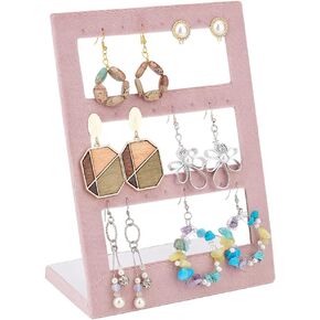 FINGERINSPIRE Pink Bracelet Display Stand Velvet Bracelet Display Holder Jewelry Bracelet Watch Necklace Storage Rack Jewelry Organizer Displays for Home, Retail, Counter Top, Photographic Props