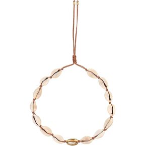 KELITCH Gold Shell Cowrie Necklace Women Cowry Seashell Strand Necklace Bohemian Gold Necklace New